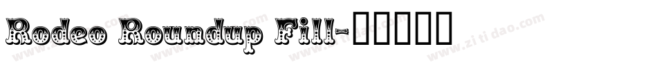 Rodeo Roundup Fill字体转换